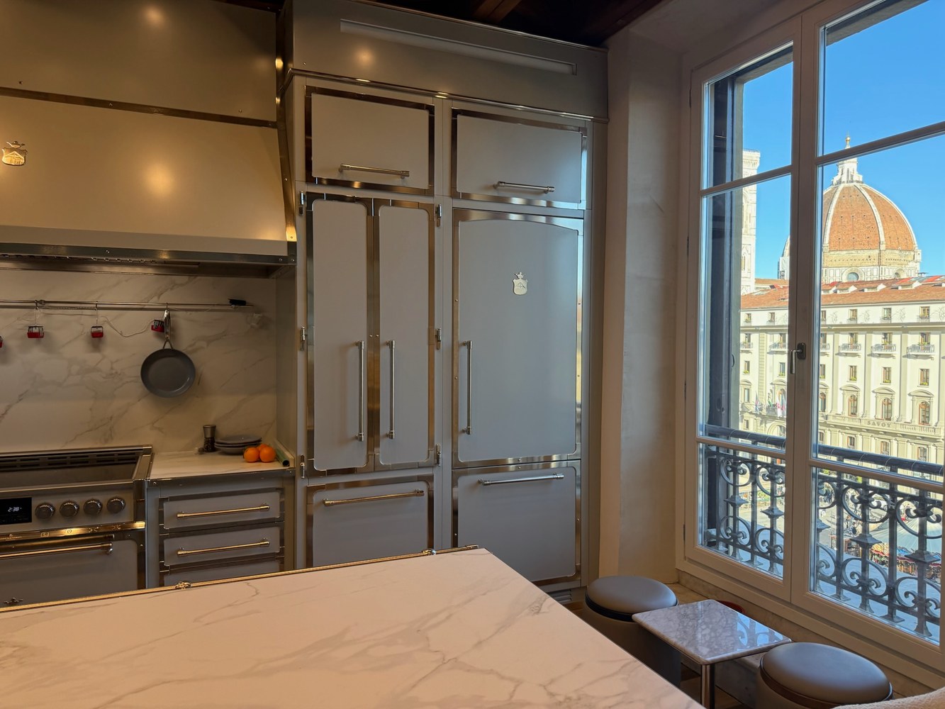 View to the Duomo from the kitchen window